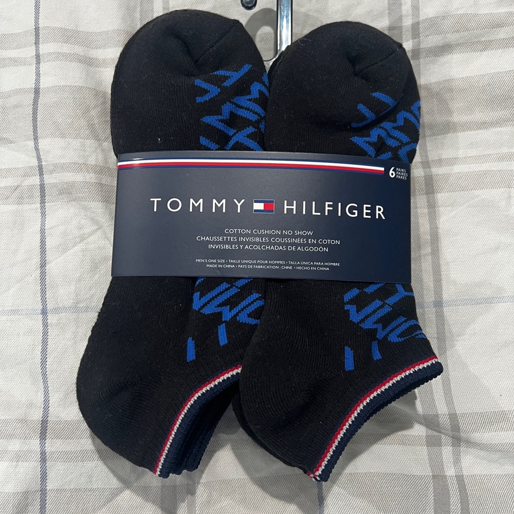 Tommy Hilfiger Black and Blue Casual Socks